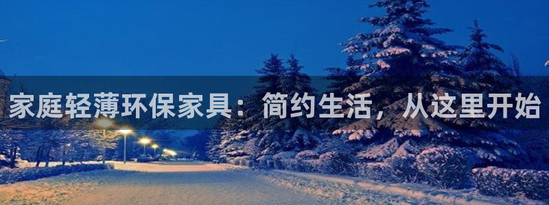 杏耀线路测速登录中心：家庭轻薄环保家具：简约生活，从这里开始